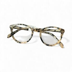 M America Women Bijou Round Prescription Eyeglasses Light Tortoise *Frame Only*